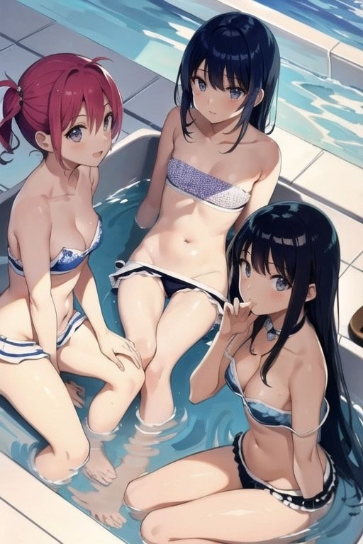 サンプル画像4:お風呂に入る女の子達！かわいいおっぱい祭り！2(はるはるぽん) [d_401038]