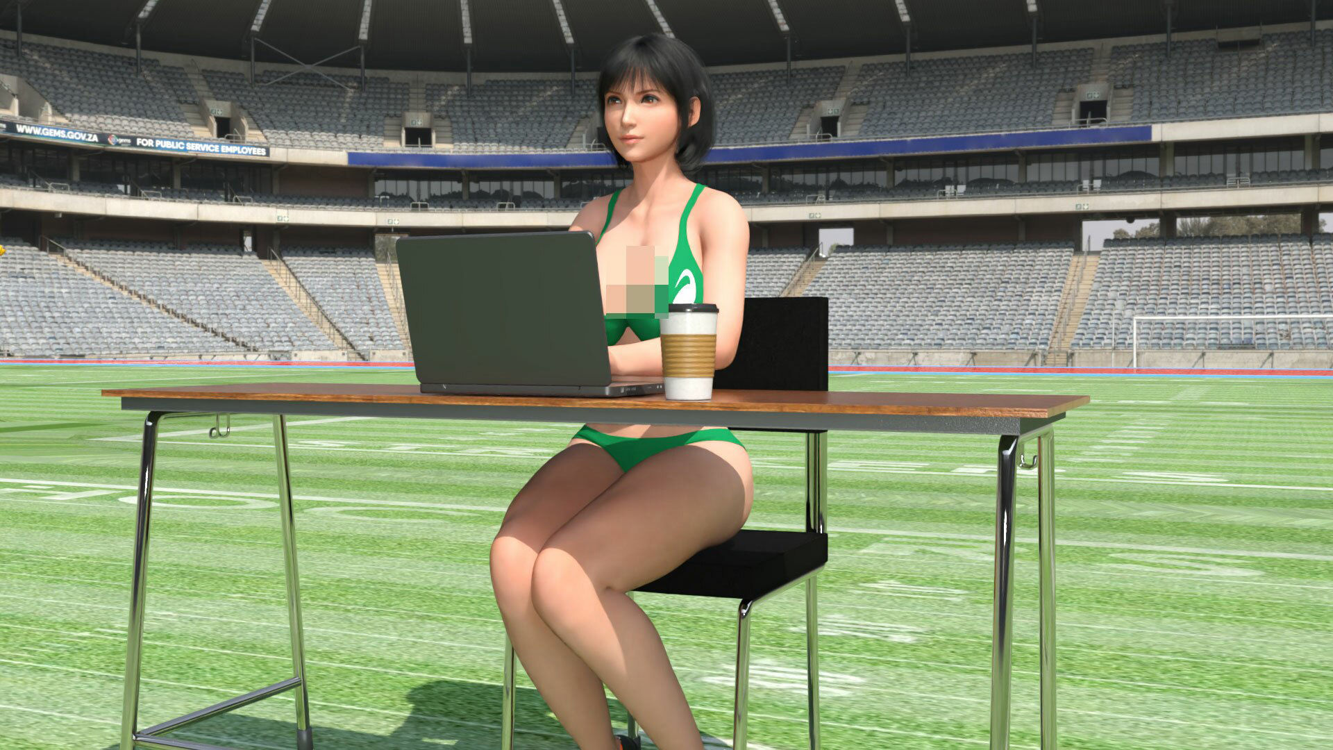 サンプル画像3:霧島愛唯（きりしまめい）の陸上競技ユニフォーム:タイピング(Ozone_Layer) [d_401057]