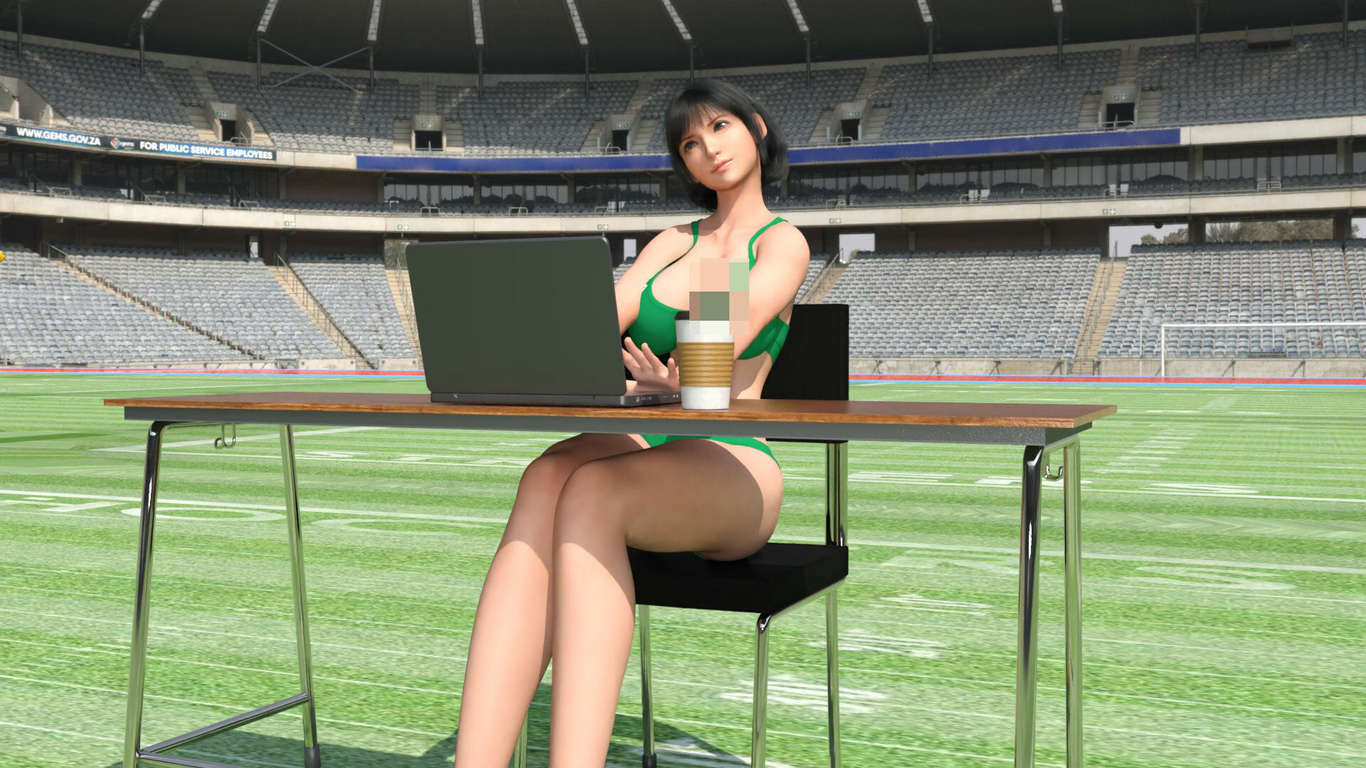 サンプル画像5:霧島愛唯（きりしまめい）の陸上競技ユニフォーム:タイピング(Ozone_Layer) [d_401057]