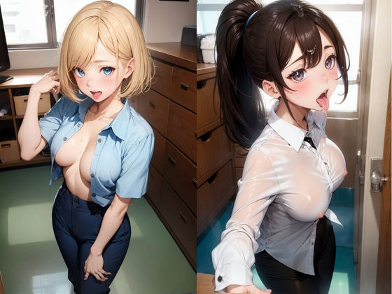 サンプル画像2:人妻秘書、汗と接吻に満ちた社長室中出し性交 最高級の美魔女が贈る極上の接吻(桜坂美少女倶楽部) [d_401089]