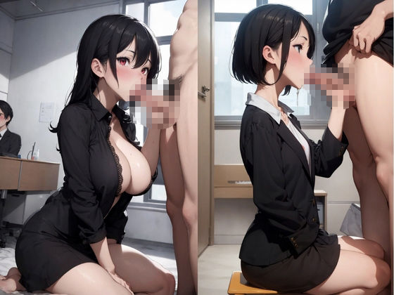 サンプル画像4:人妻秘書、汗と接吻に満ちた社長室中出し性交 最高級の美魔女が贈る極上の接吻(桜坂美少女倶楽部) [d_401089]