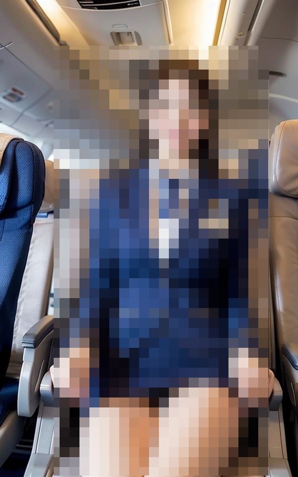 サンプル画像6:なんか凄い航空イベントがあると聞いたから行ったら美人CAが裸で出迎えてくれた(ESHIー) [d_401101]