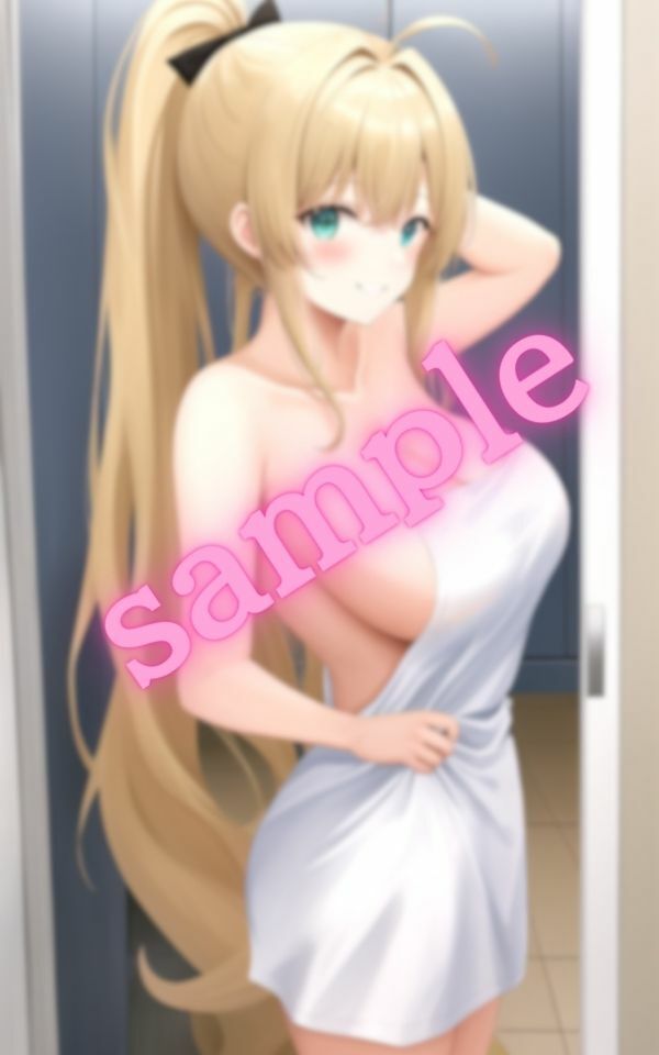 サンプル画像4:バスローブを着たギャルとエッチをする前の画像集(ヌルヌルクラブ) [d_401116]