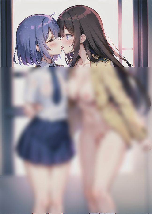 サンプル画像1:先輩と後輩レズSEX(AIアンチ) [d_401129]