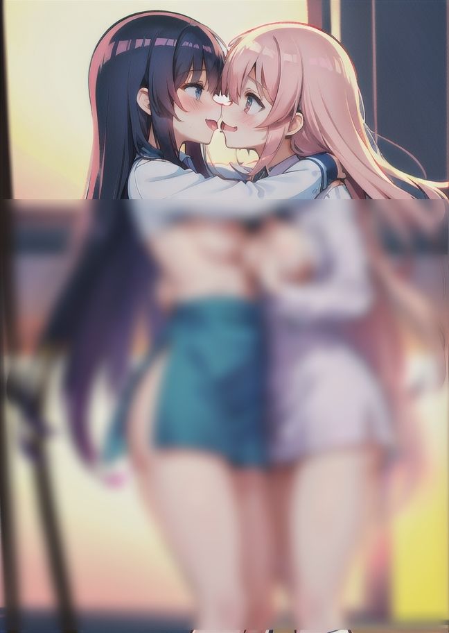 サンプル画像6:先輩と後輩レズSEX(AIアンチ) [d_401129]