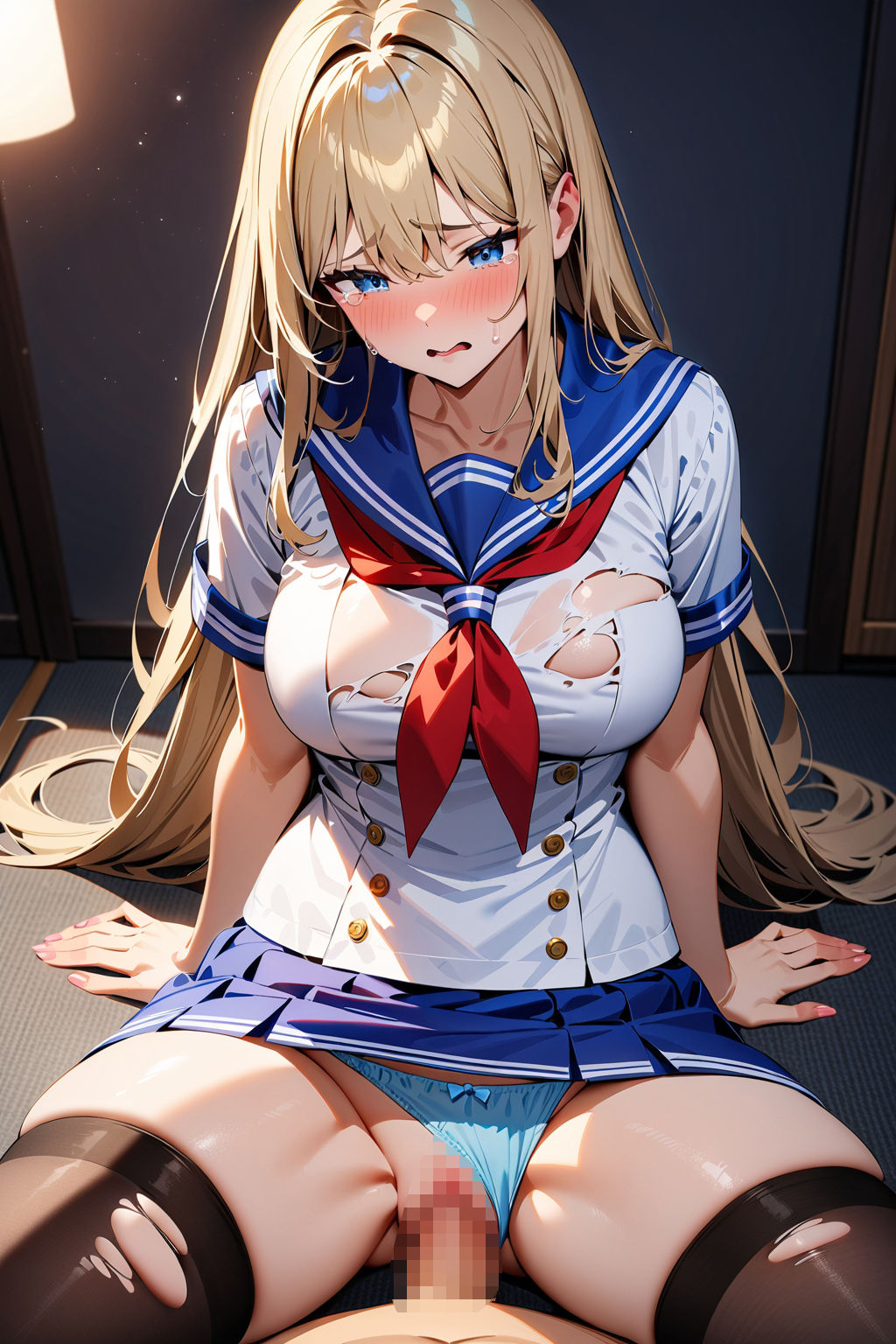 サンプル画像4:AIイラスト集 金髪青目＃2(OHANA) [d_401160]