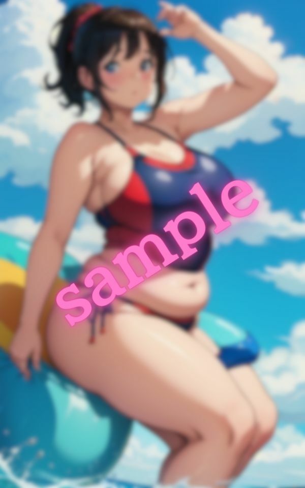 とっても可愛いよ！！ぽっちゃりな彼女は勇気を出して水着を着てくれたのサンプル画像 6