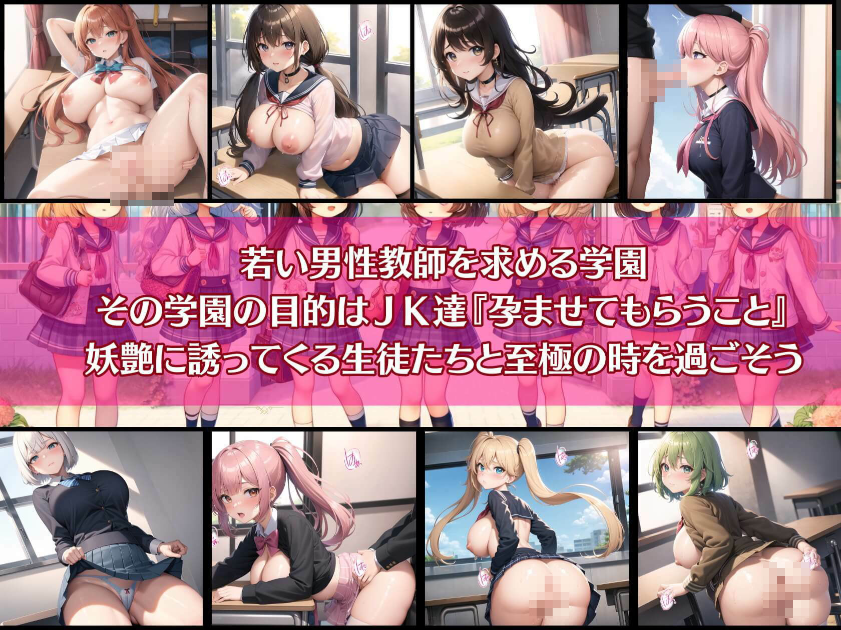 サンプル画像1:孕ませ中出し学園！4【豪華CG400枚・嬉しい台詞付き15枚収録】(虚構クラブ) [d_401171]