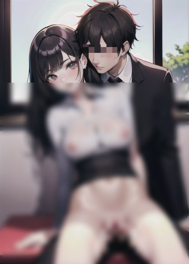 サンプル画像5:新入社員を狙う女上司は後輩男子を誘惑して会社でえっち！(AI変態) [d_401173]