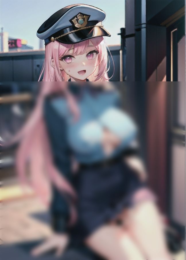 サンプル画像2:露出女警官が職務質問してきた…エッチのお誘い。誘惑。(お布団) [d_401185]