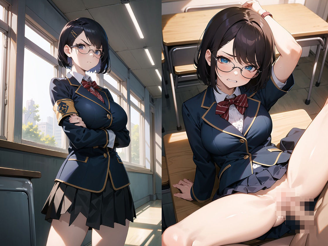 サンプル画像3:わからせられちゃう風紀委員(猫P2) [d_401189]