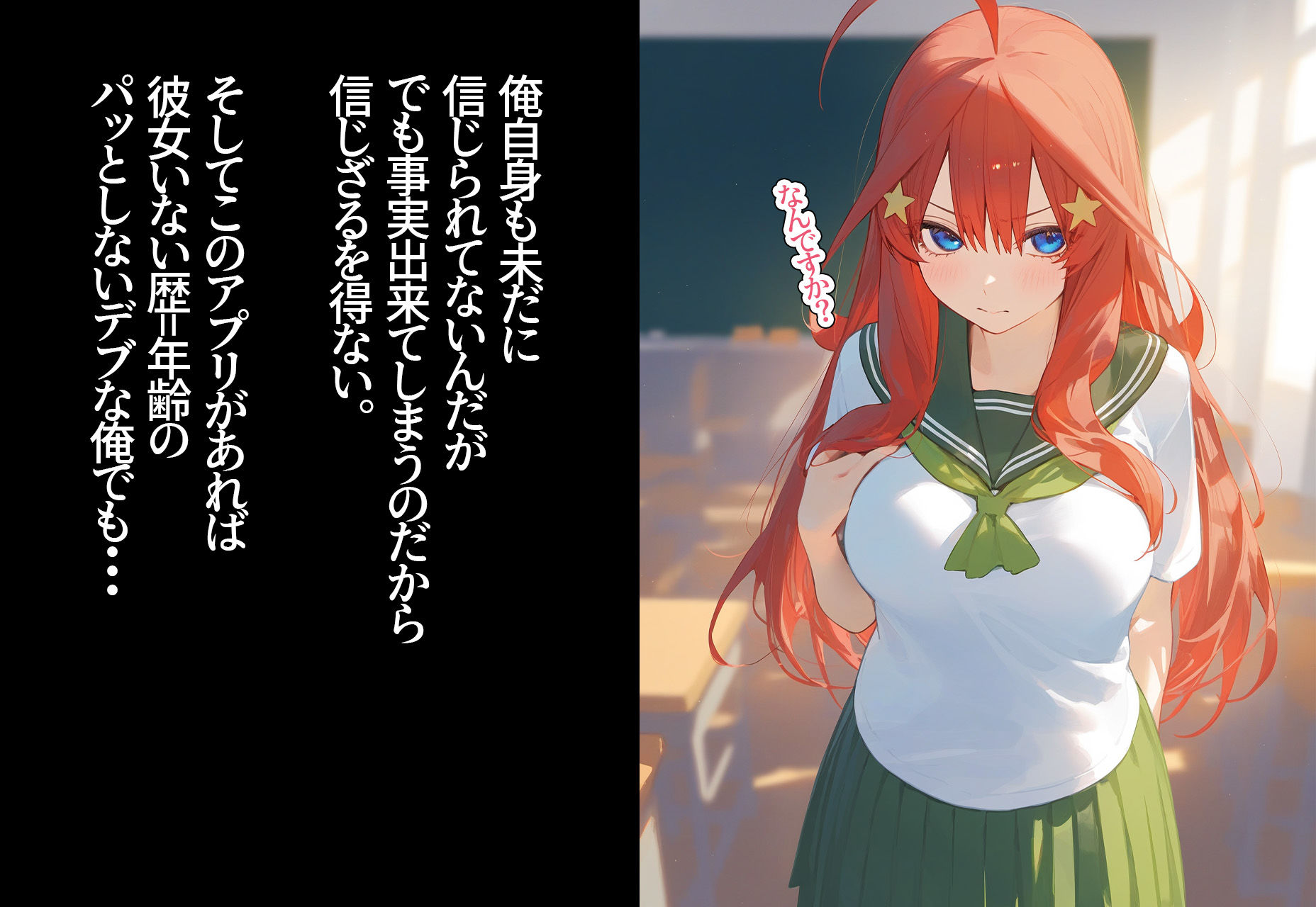 サンプル画像2:？催◯寝取？〜催◯アプリでクラスのヒロイン寝取りたい〜 中野◯月 編(○○○ガール) [d_401430]