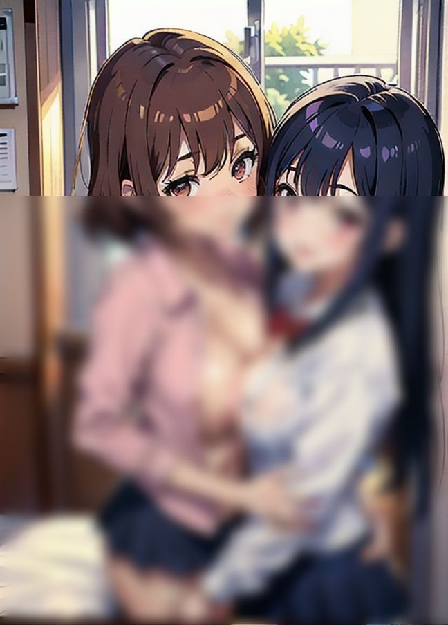 サンプル画像2:女の子同士…制服でレズSEX「姉弟関係」「百合カップル」「SMカップル」(AIcloud) [d_401554]