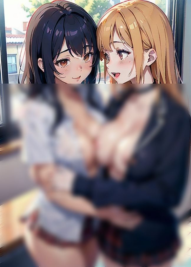 サンプル画像5:女の子同士…制服でレズSEX「姉弟関係」「百合カップル」「SMカップル」(AIcloud) [d_401554]