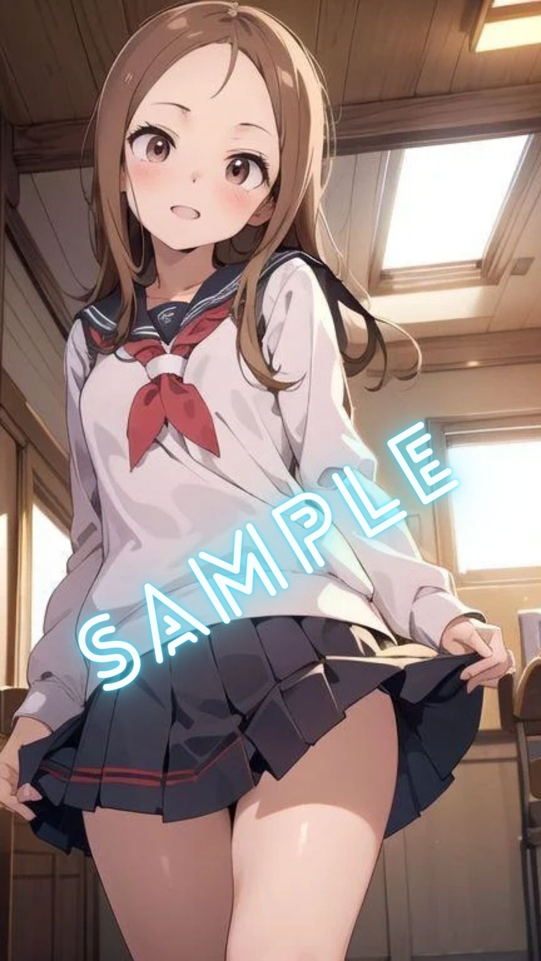 サンプル画像2:からかい上手の高◯さん 高◯さん風 画像集(パンティー旅情) [d_401606]