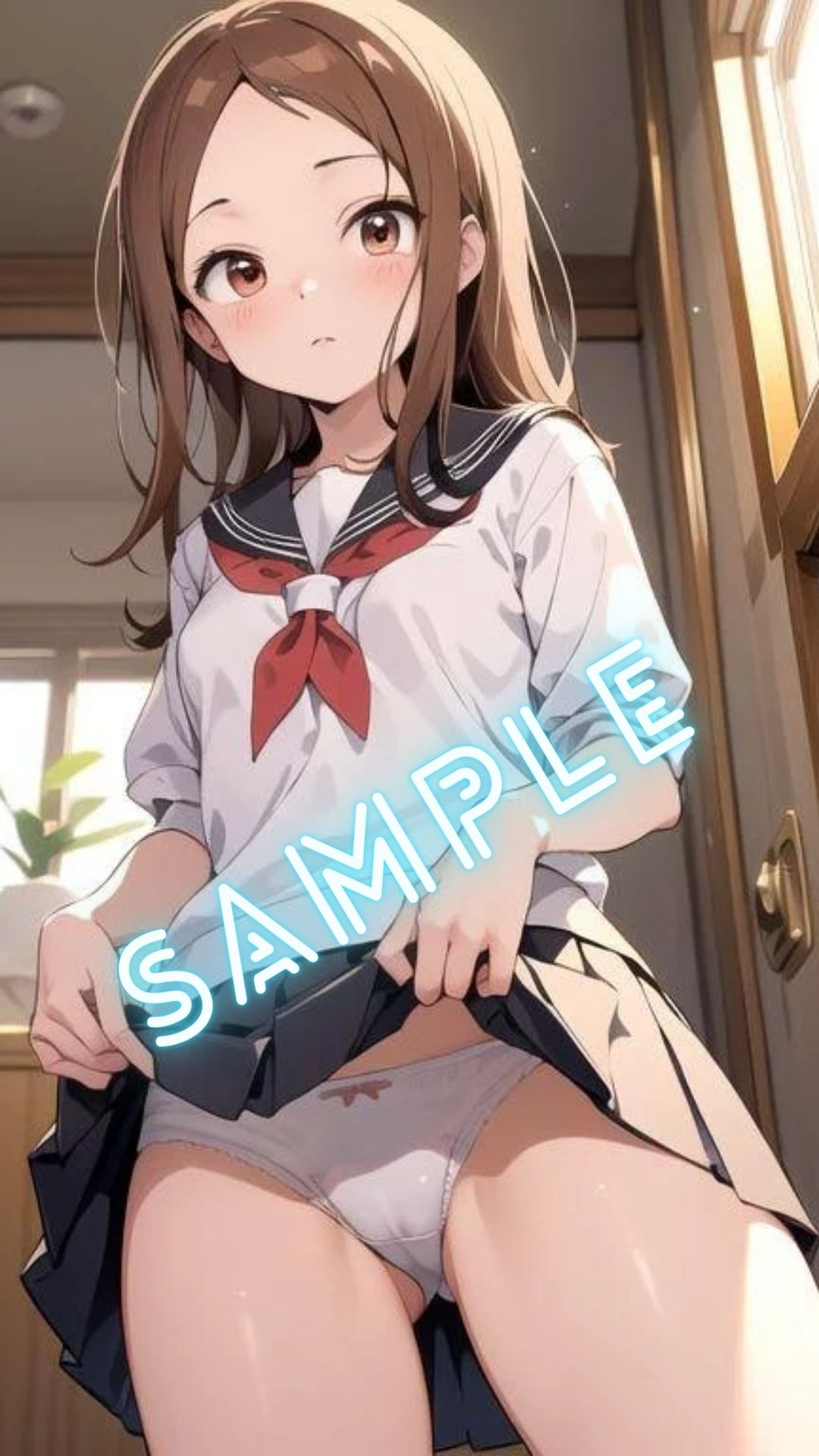 サンプル画像3:からかい上手の高◯さん 高◯さん風 画像集(パンティー旅情) [d_401606]