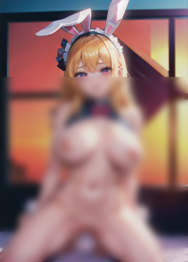 サンプル画像2:僕の隣の部屋に住むバニーガールは…毎晩、僕の部屋に夜●いにくる…(人生は君次第) [d_401725]