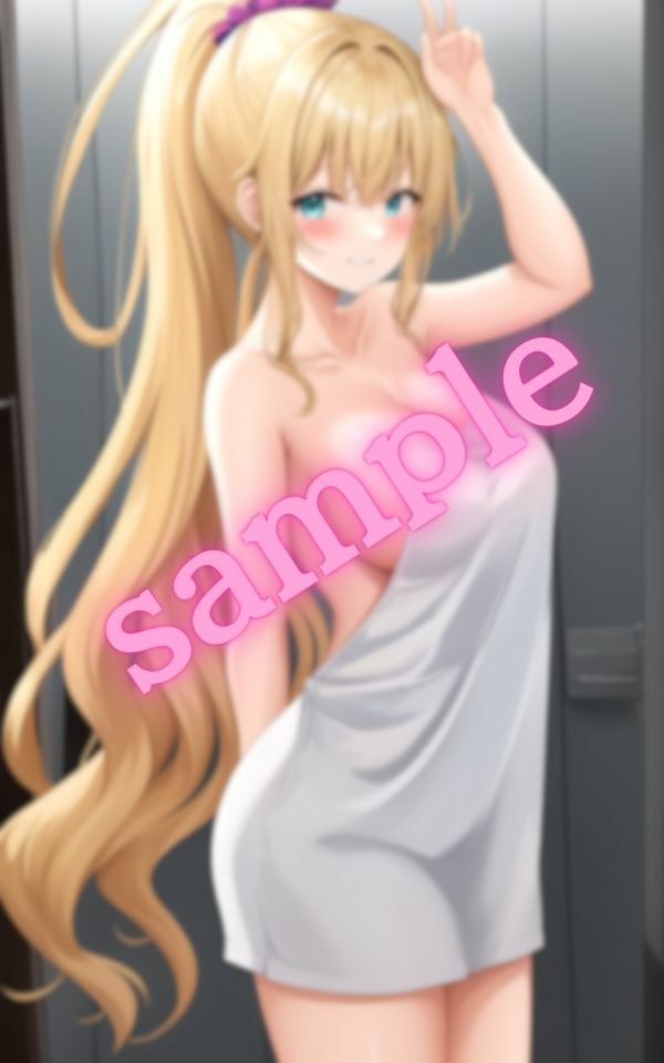 サンプル画像1:セ〇レの金髪ギャルに早くしたいからお風呂に入ってっ来てよと言われた(AIエロエロクラブ) [d_401772]