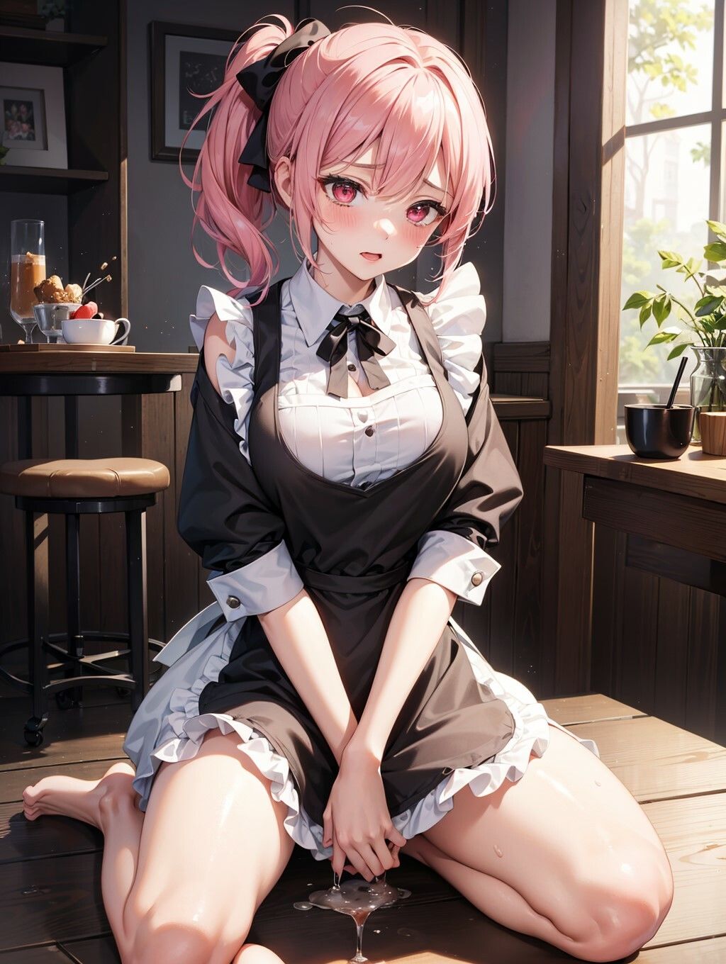 サンプル画像5:Hなカフェ店員さんイラスト図鑑♪(Ai-lab) [d_401887]