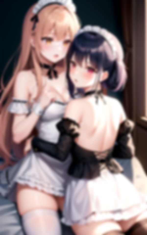 サンプル画像1:エロすぎるメイド達のレズ性行(淫乱の海) [d_401926]