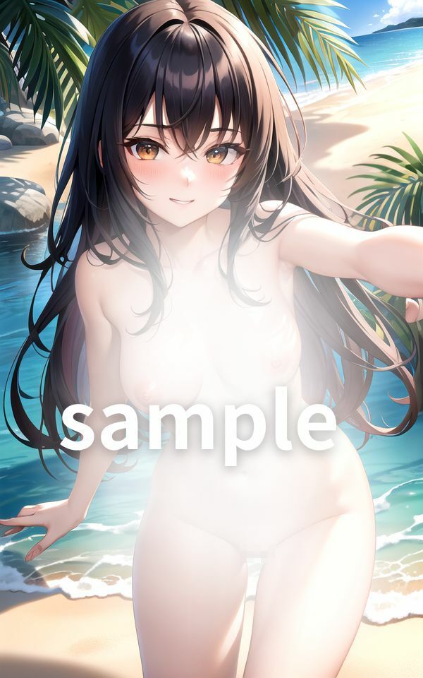 サンプル画像4:ヌーディストビーチの大胆なお姉さん(AIreo) [d_401988]