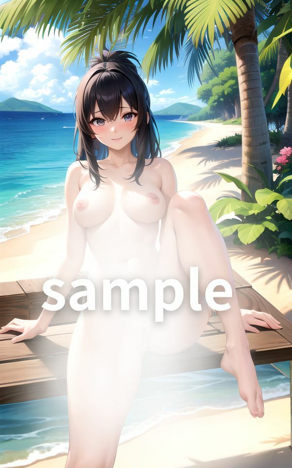 サンプル画像1:ヌーディストビーチの大胆なお姉さん2(AIuk) [d_401994]