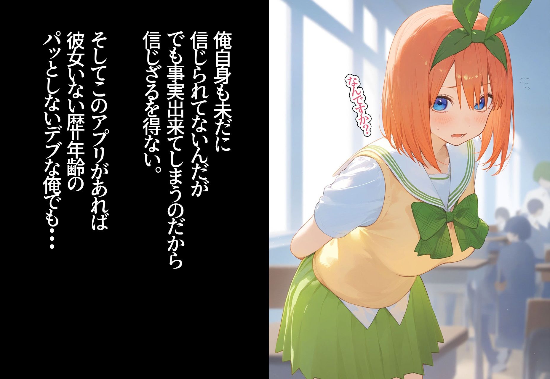 サンプル画像2:？催◯寝取？〜催◯アプリでクラスのヒロイン寝取りたい〜 中野◯葉 編(○○○ガール) [d_402005]