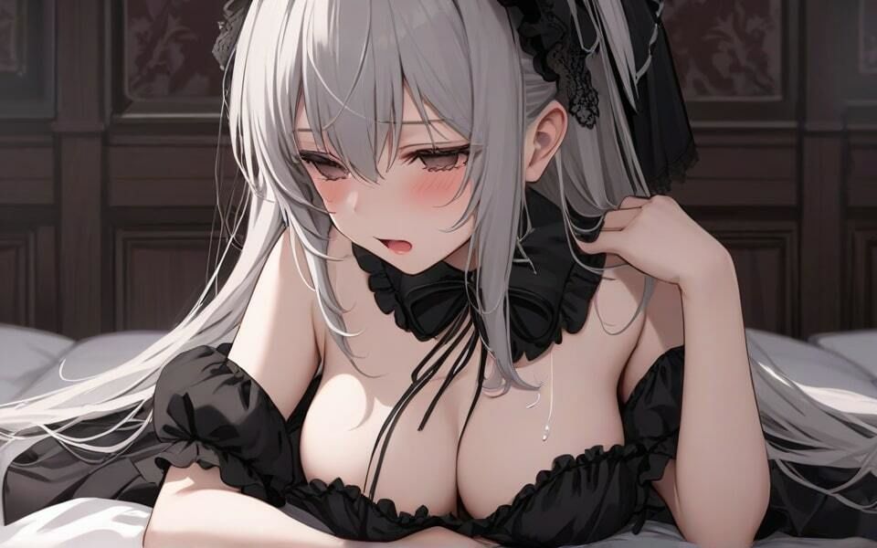 サンプル画像2:彼女にゴスロリのコスプレさせてみた おいっ、結構恥ずかしいぞ！(青春の淡い光) [d_402008]