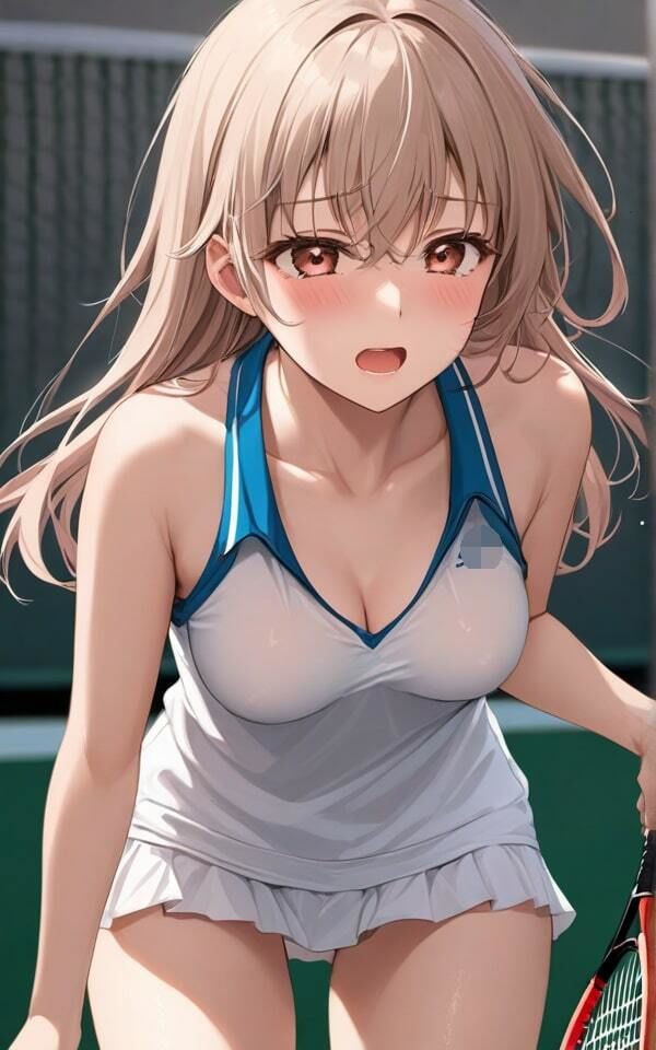 サンプル画像5:美女テニスプレーヤーの谷間！(火の小鳥) [d_402014]