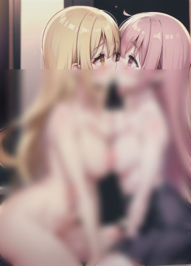 サンプル画像2:初レズセ「初エッチで初レズSEX..。」「唇やわらかい…」(高級シャンパンが飲みたい) [d_402091]