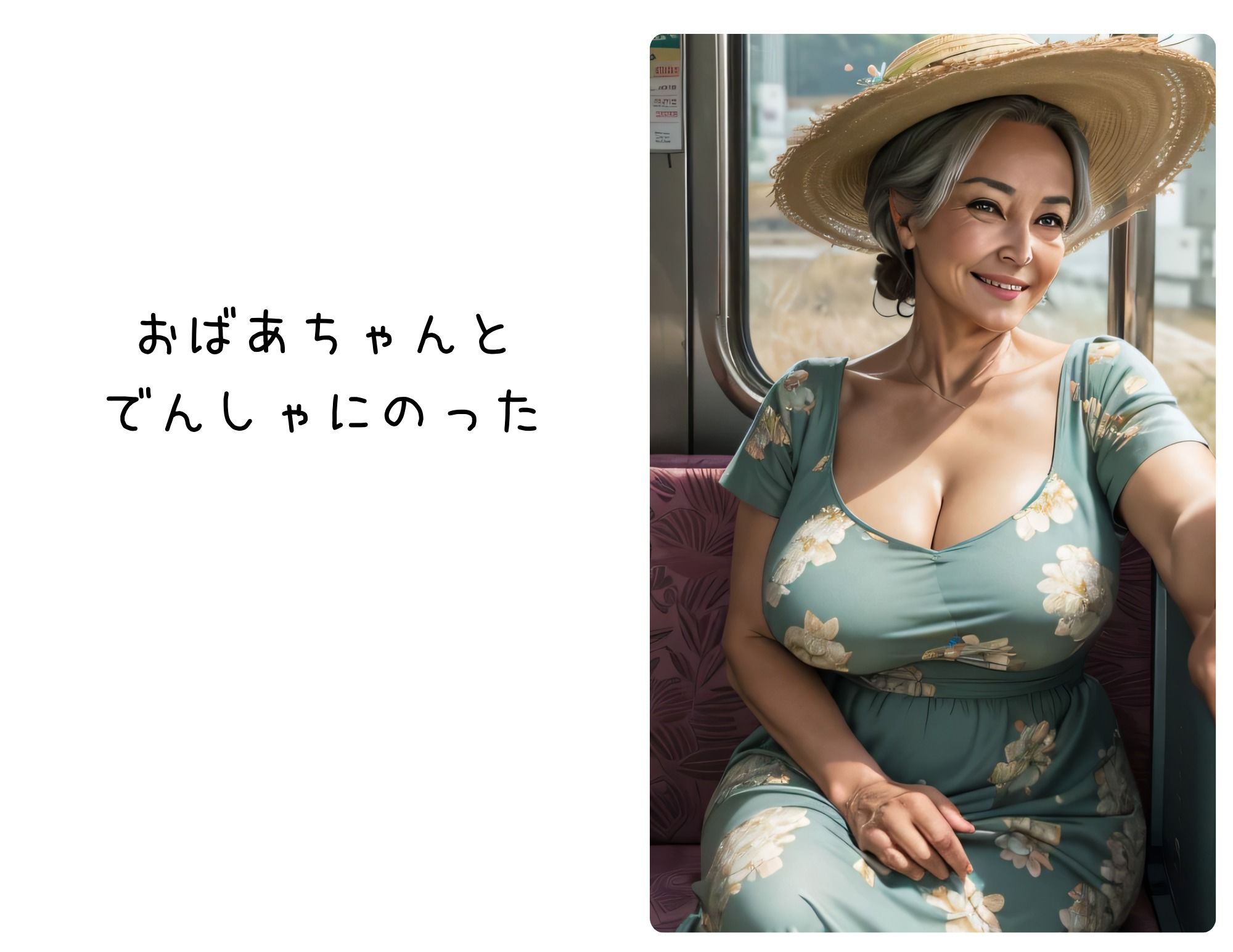 サンプル画像1:おばあちゃんとうみにいってきた(一発書房) [d_402184]