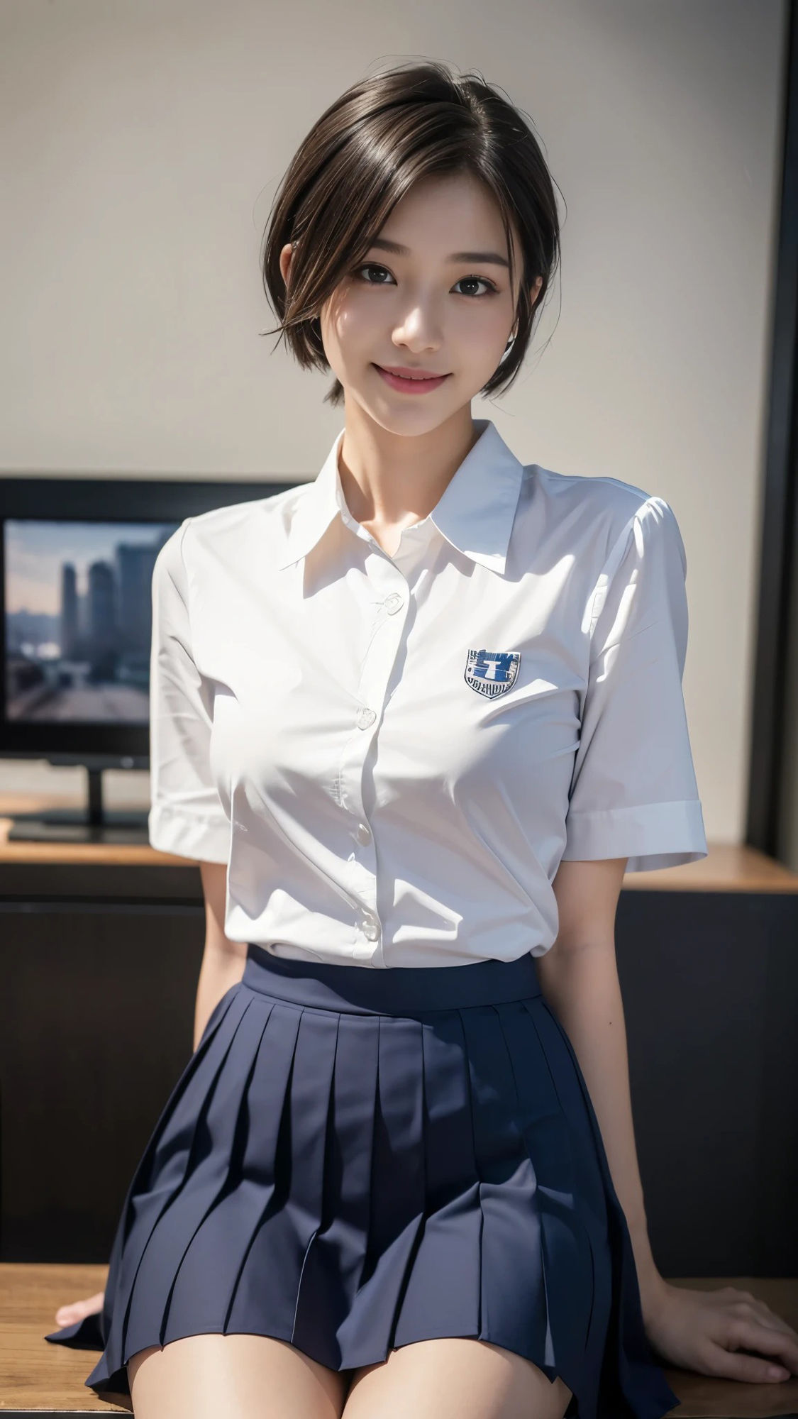 サンプル画像2:スケスケカメラで座る女子校生を撮影した結果(AI GAL 24) [d_402187]