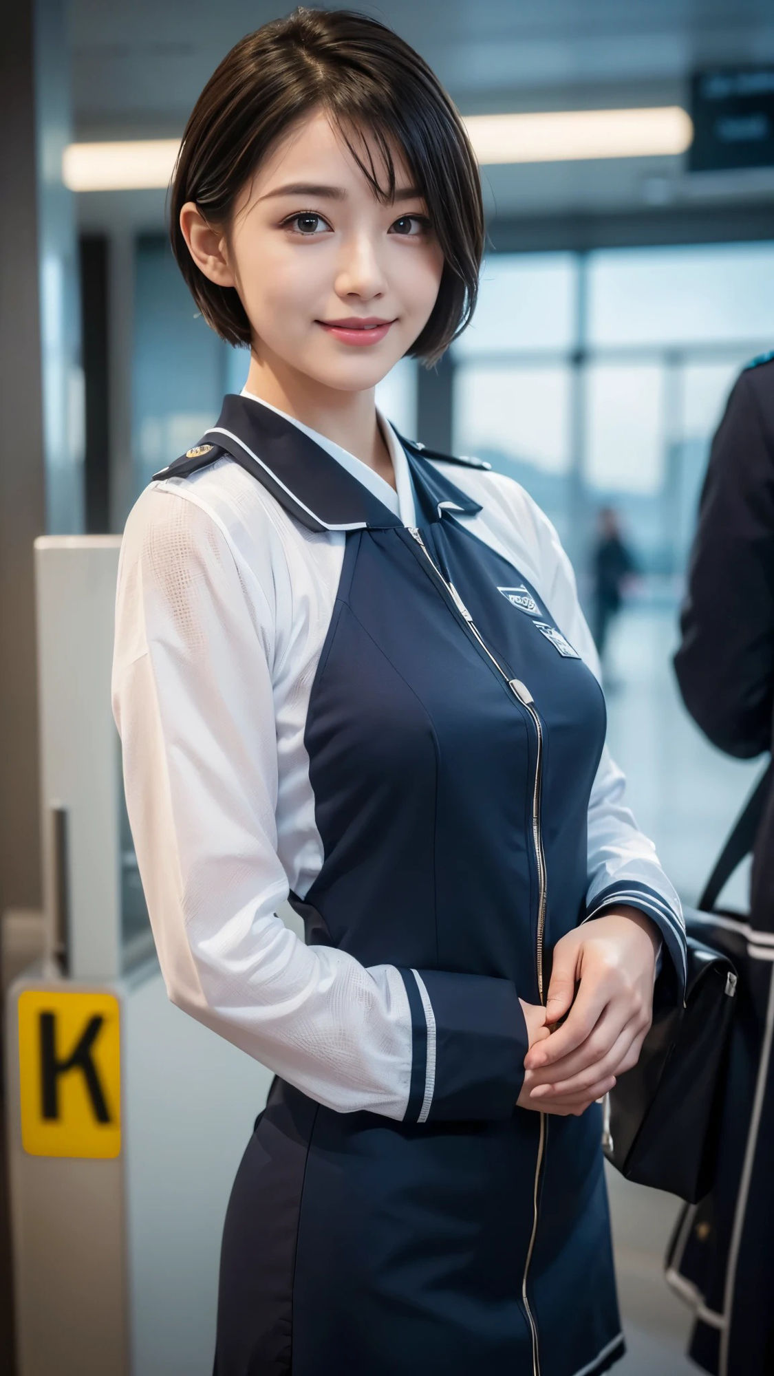 サンプル画像2:スケスケカメラで美人なキャビンアテンダント（CA）を撮影した結果(AI GAL 24) [d_402192]