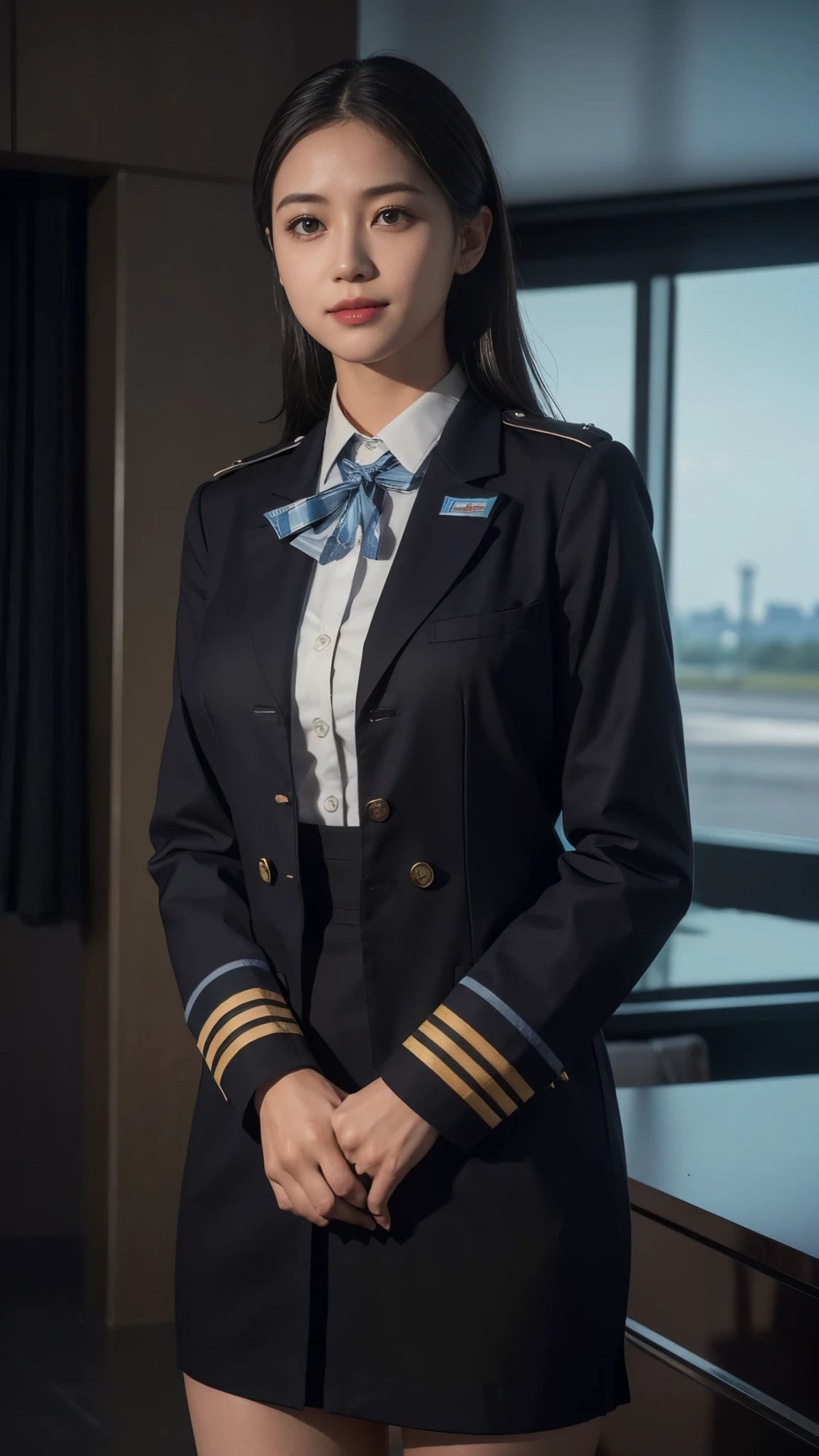 サンプル画像5:スケスケカメラで美人なキャビンアテンダント（CA）を撮影した結果(AI GAL 24) [d_402192]