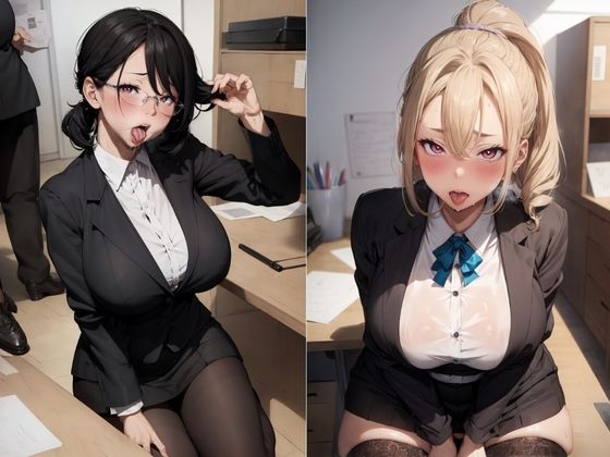 サンプル画像2:オフィスで熟女女上司に制欲処理をさせられた件(清純制服学園) [d_402207]