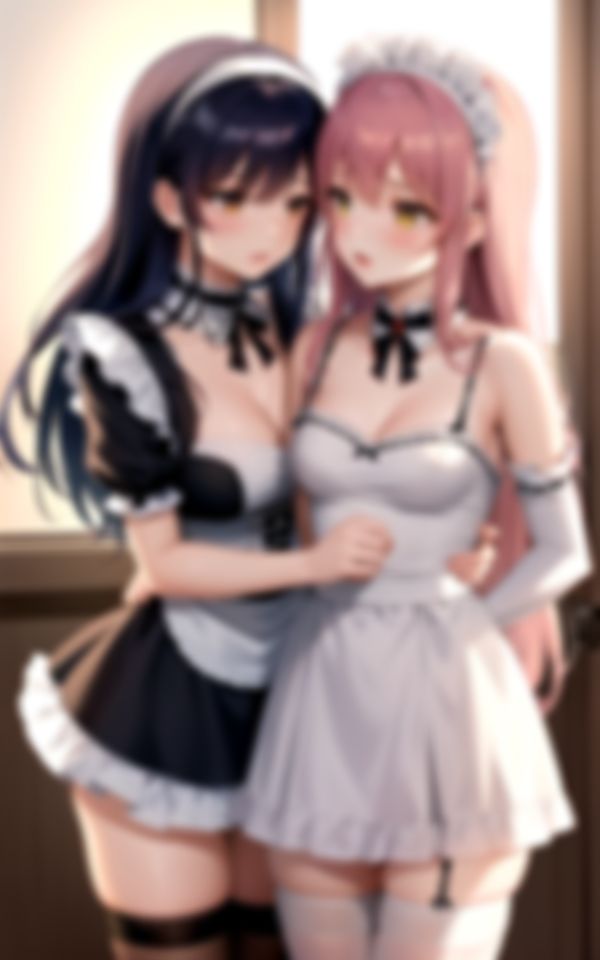 サンプル画像4:レズメイドの駆け落ち(ネオン夢想家たち) [d_402217]