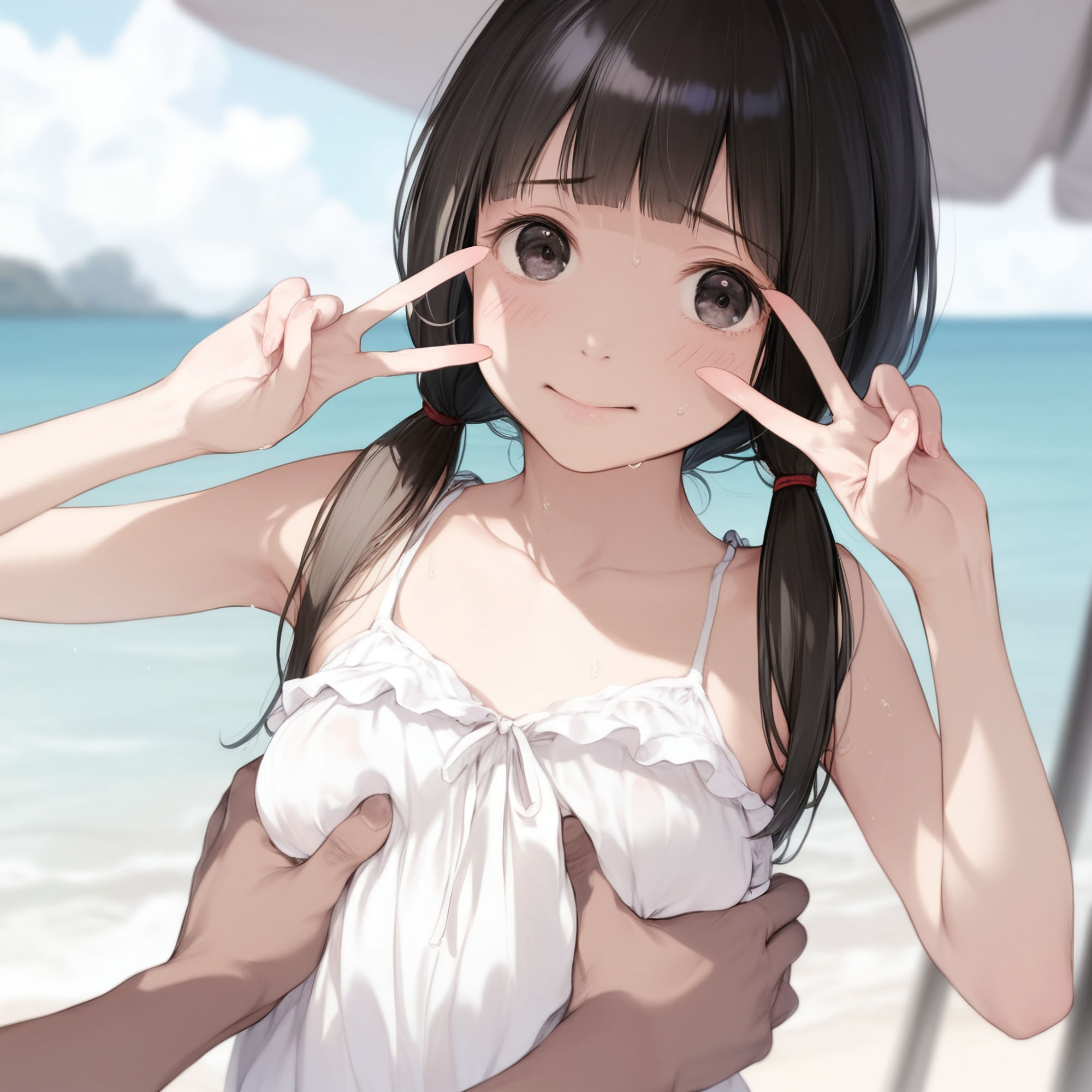 サンプル画像5:セクハラビーチへようこそ！2(ジャングルジム) [d_402232]