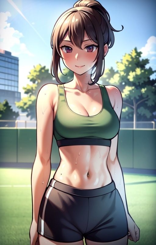 サンプル画像1:スポブラ女子と天国体験(やらシコ) [d_402285]