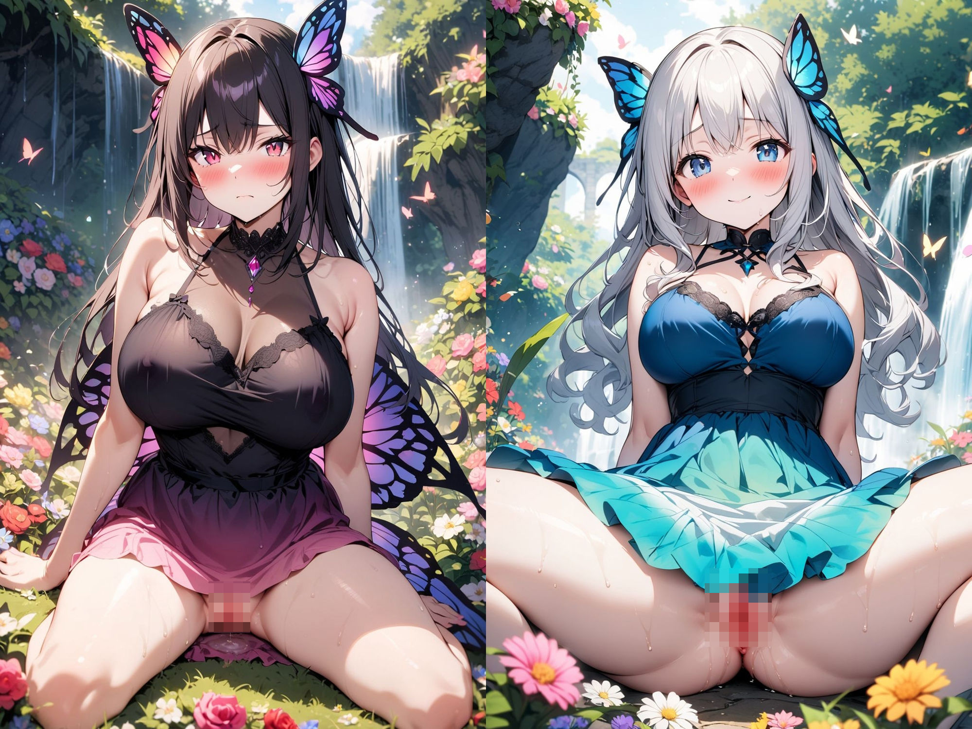 サンプル画像3:異世界転生:2人の蝶々族の少女と無限SEX！！蝶々族の催淫作用で大量中出しがとまらない件(聖水の彼方) [d_402325]