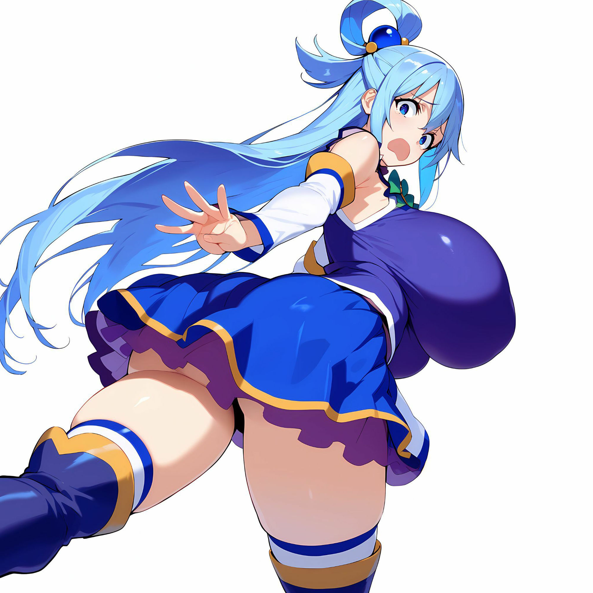 サンプル画像4:かずまのおかず？爆乳アークプリースト〜この素晴らしい世界に祝福を！(茉白絵あい) [d_402392]