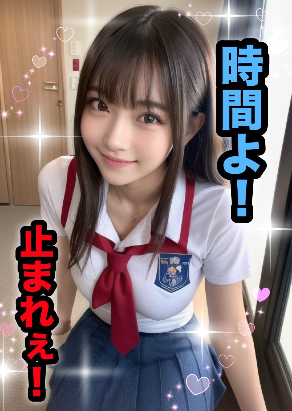 サンプル画像1:時間を止めて下校途中のJ◯を捕えて強●生ハメ！(店長の裏の顔) [d_402446]