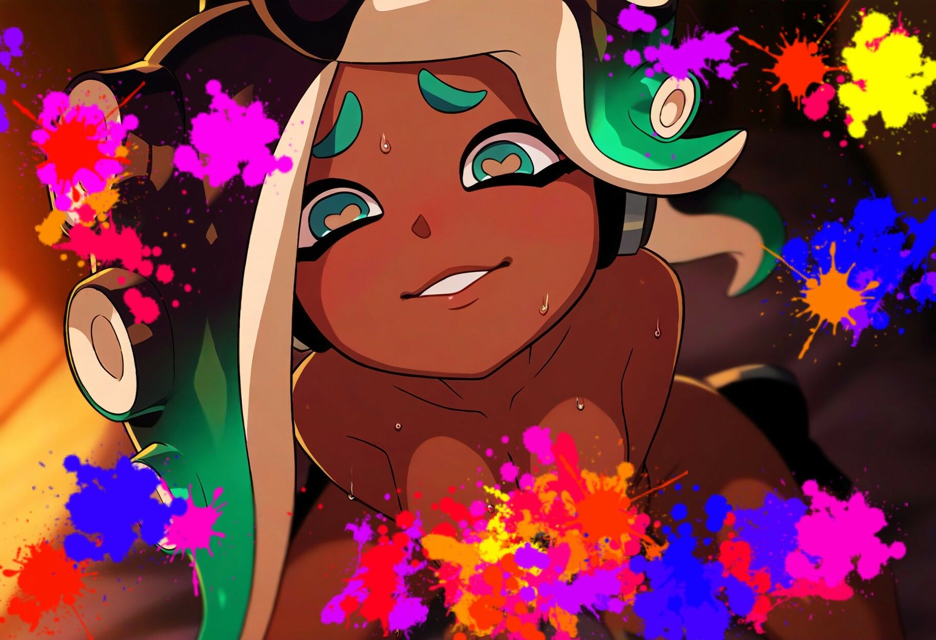 サンプル画像3:褐色タコDJの性事情(ある) [d_402447]