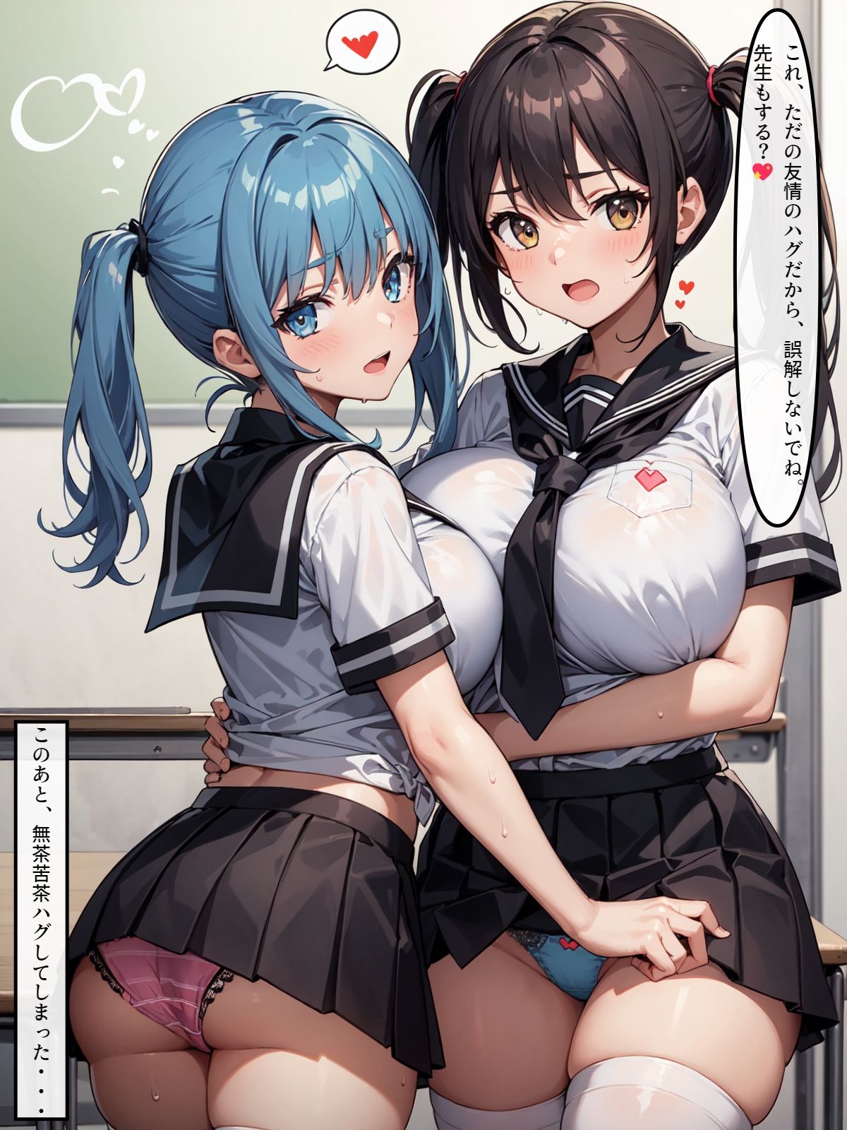 サンプル画像4:爆乳女子校生がエロすぎて毎日一線超えてます！？(StableWorks) [d_402534]