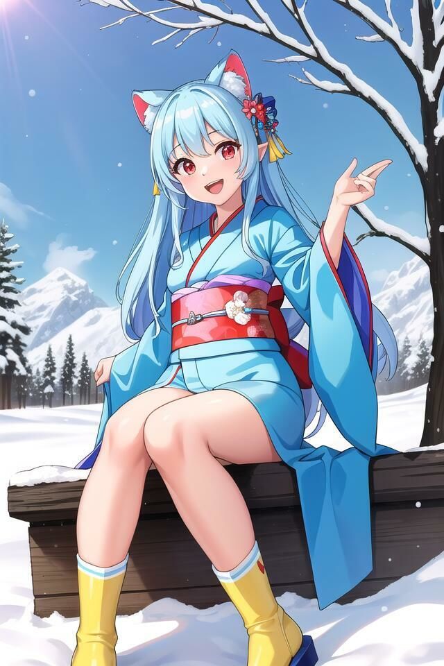 サンプル画像2:うる☆やつら 冬の着物のらむちゃん CGシリーズ第9弾(アイドル・マイスター) [d_402575]