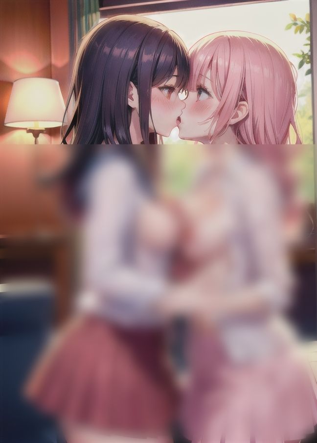 サンプル画像1:レズの性欲事情「部室で先輩とエッチ」(寝る前にえっちなことしよ？) [d_402669]