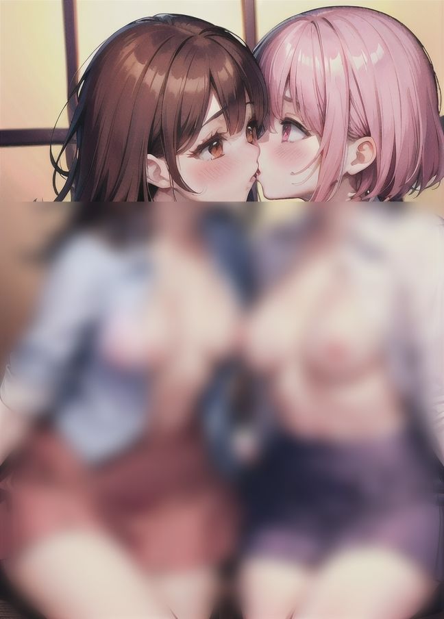 サンプル画像3:レズの性欲事情「部室で先輩とエッチ」(寝る前にえっちなことしよ？) [d_402669]