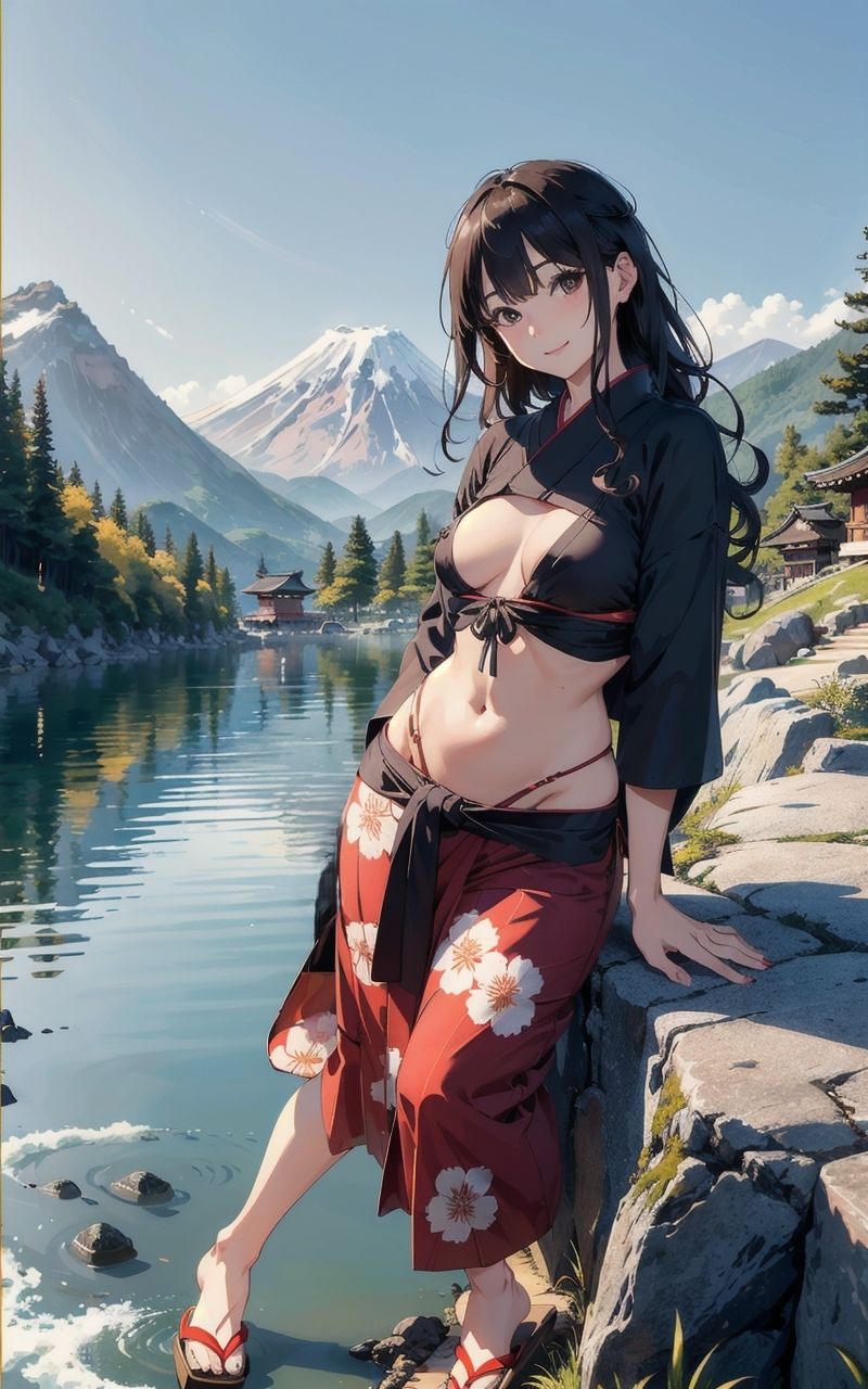 サンプル画像5:和服美女とのひととき 【S級 AI美女イラスト集】(AI picture factory) [d_402756]