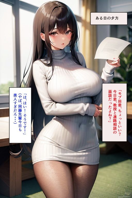 サンプル画像5:巨乳で可愛くて才色兼備な研究室の院生の先輩にお持ち帰りされちゃった僕(ヨルの一味) [d_402878]