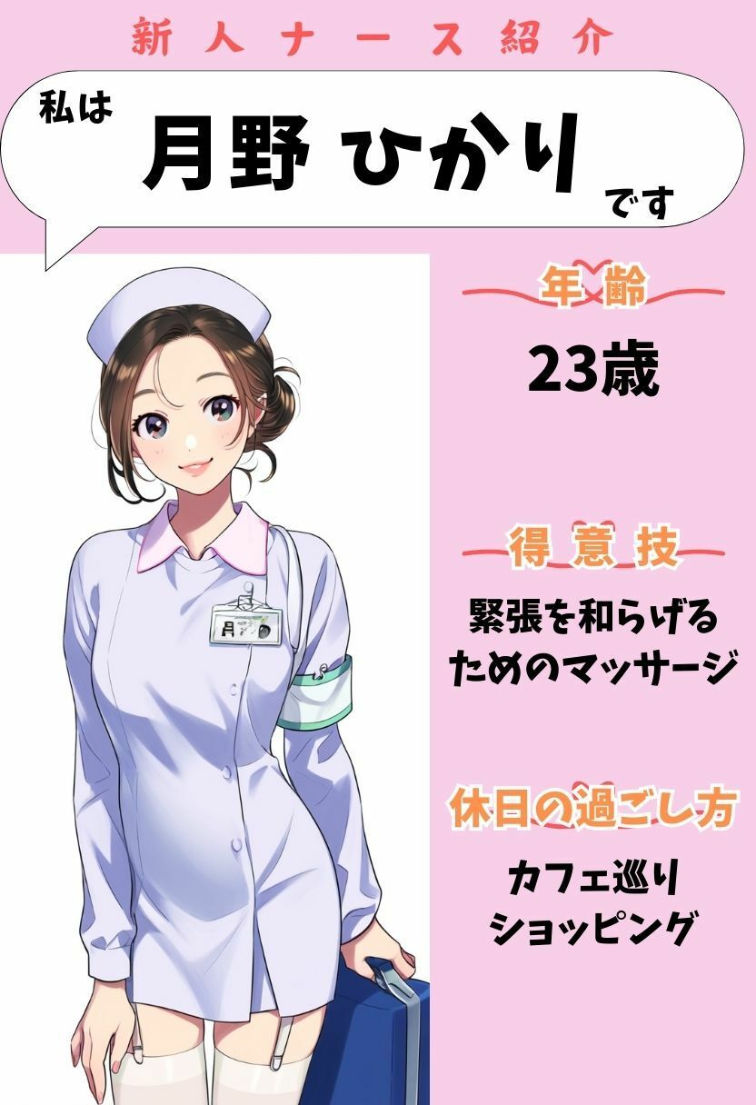 サンプル画像3:新人ナースの射精管理｜手コキ・フェラ・セックスによる搾精を我慢するイラスト集500枚（病院・看護師・白衣・ぶっかけ）(絵師たか) [d_402898]