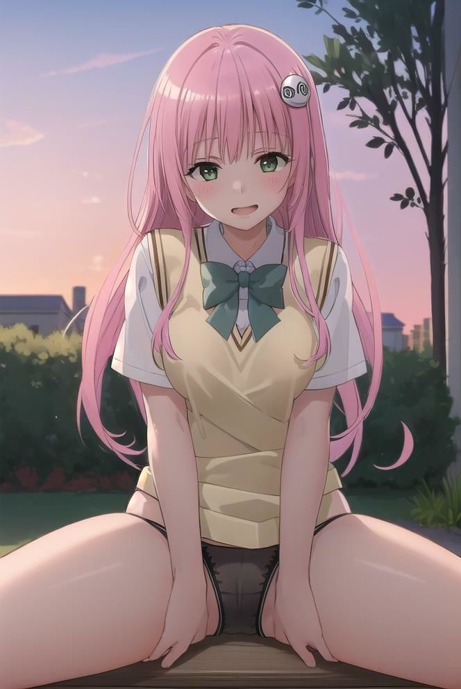 サンプル画像2:【ララにお願いしてみた】 「To L〇VEる -と〇ぶる」のララ・サ〇リン・デビルー〇のイラスト・CG集 ＃1(美女の小指) [d_402902]